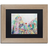 Trademark Fine Art "Mount Sidley" Canvas Art by Lauren Moss Black Matte, Birch Frame