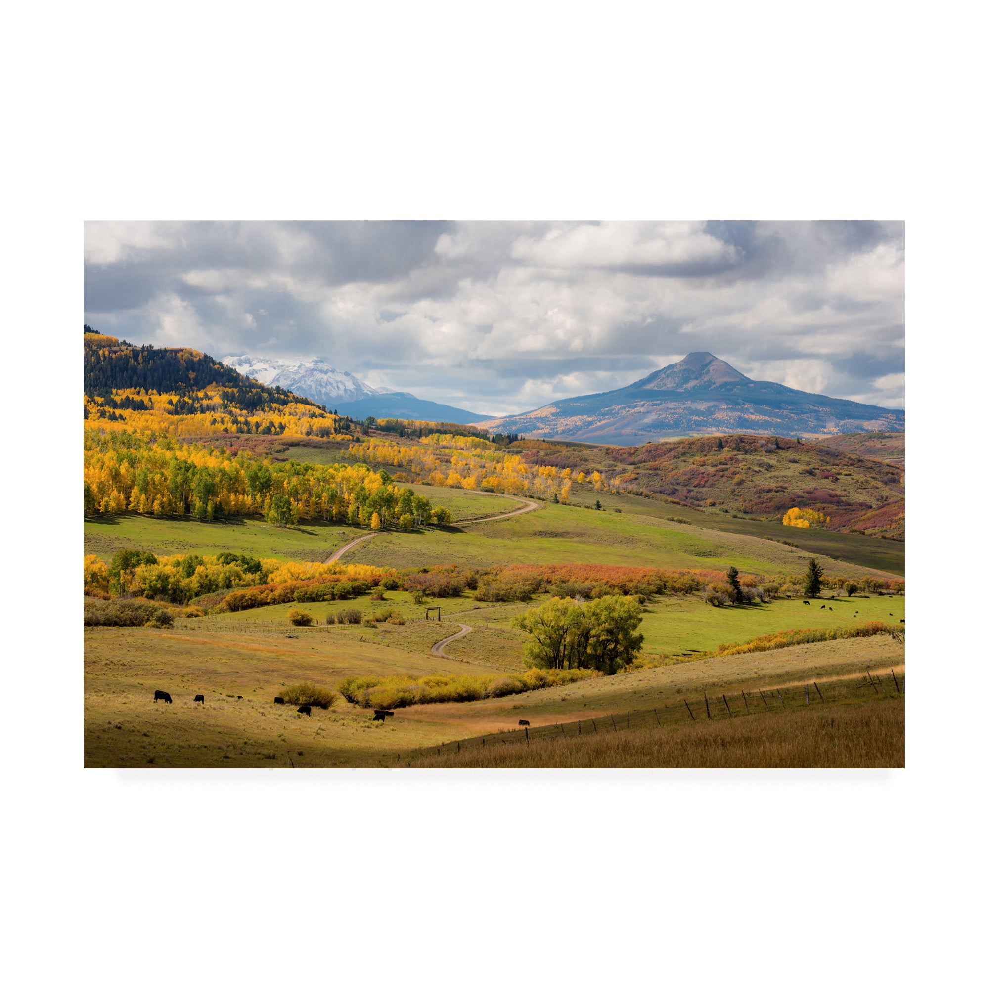 Trademark Fine Art 'Mountain And Hills' Canvas Art by Dan Ballard
