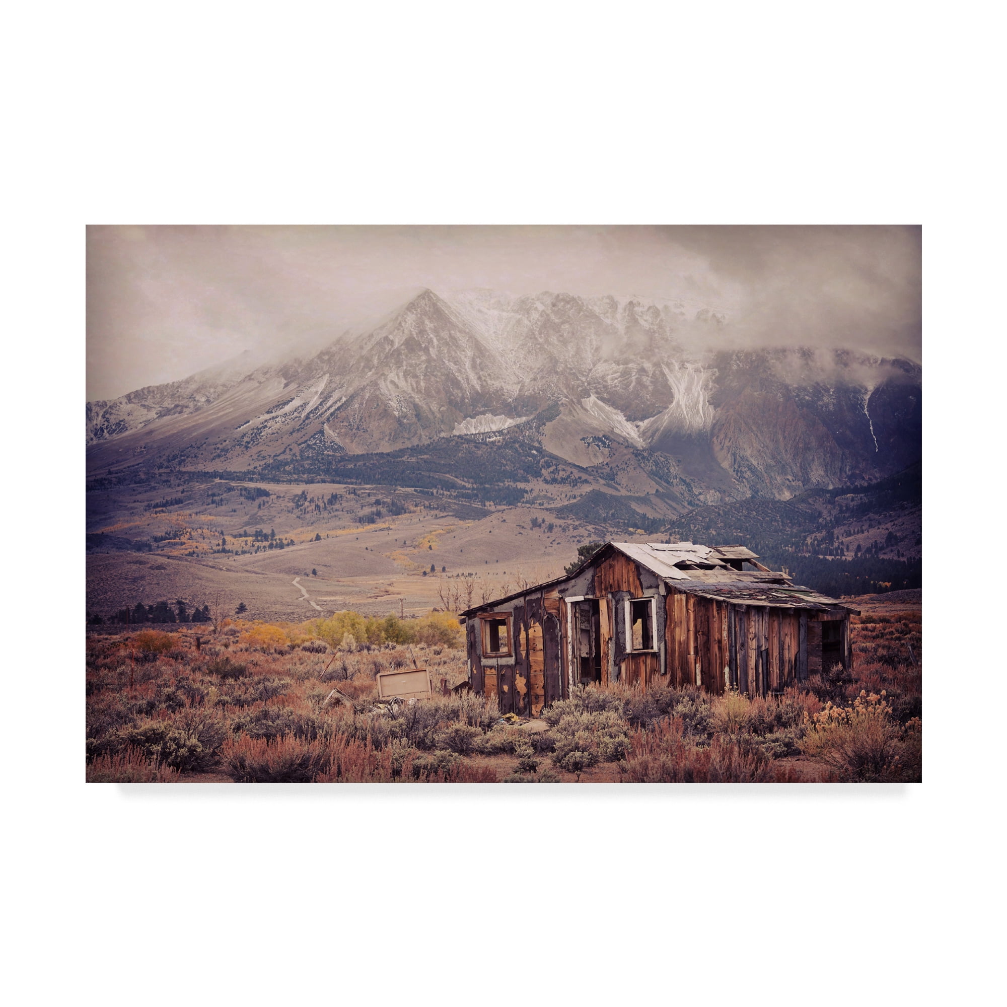 Trademark Fine Art 'Mountain Cabin' Canvas Art by Lance Kuehne