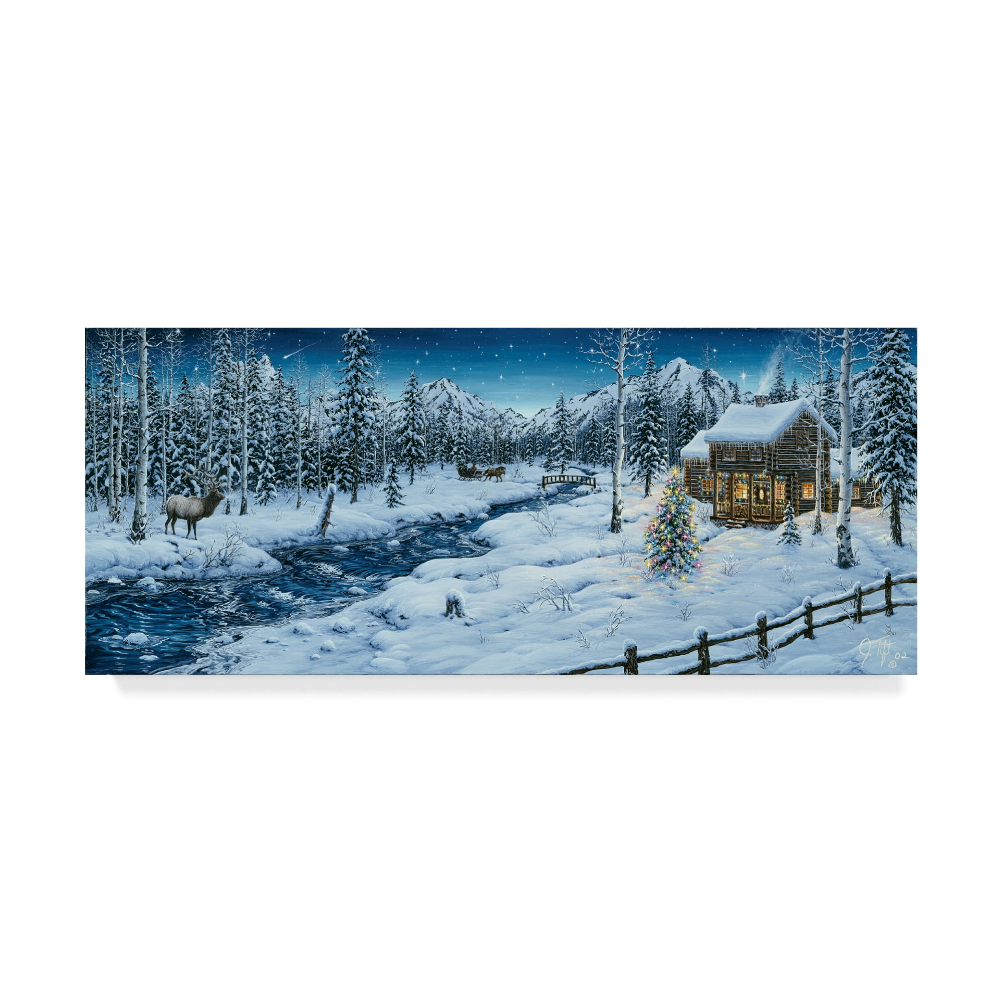 Trademark Fine Art 'Mountain Holiday' Canvas Art by Jeff Tift
