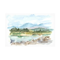 Trademark Fine Art Ethan Harper Mountain Watercolor Iii Canvas Wall Art - 12x19