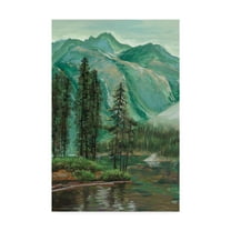 Trademark Fine Art 'Mountainscape IV' Canvas Art by Melissa Wang