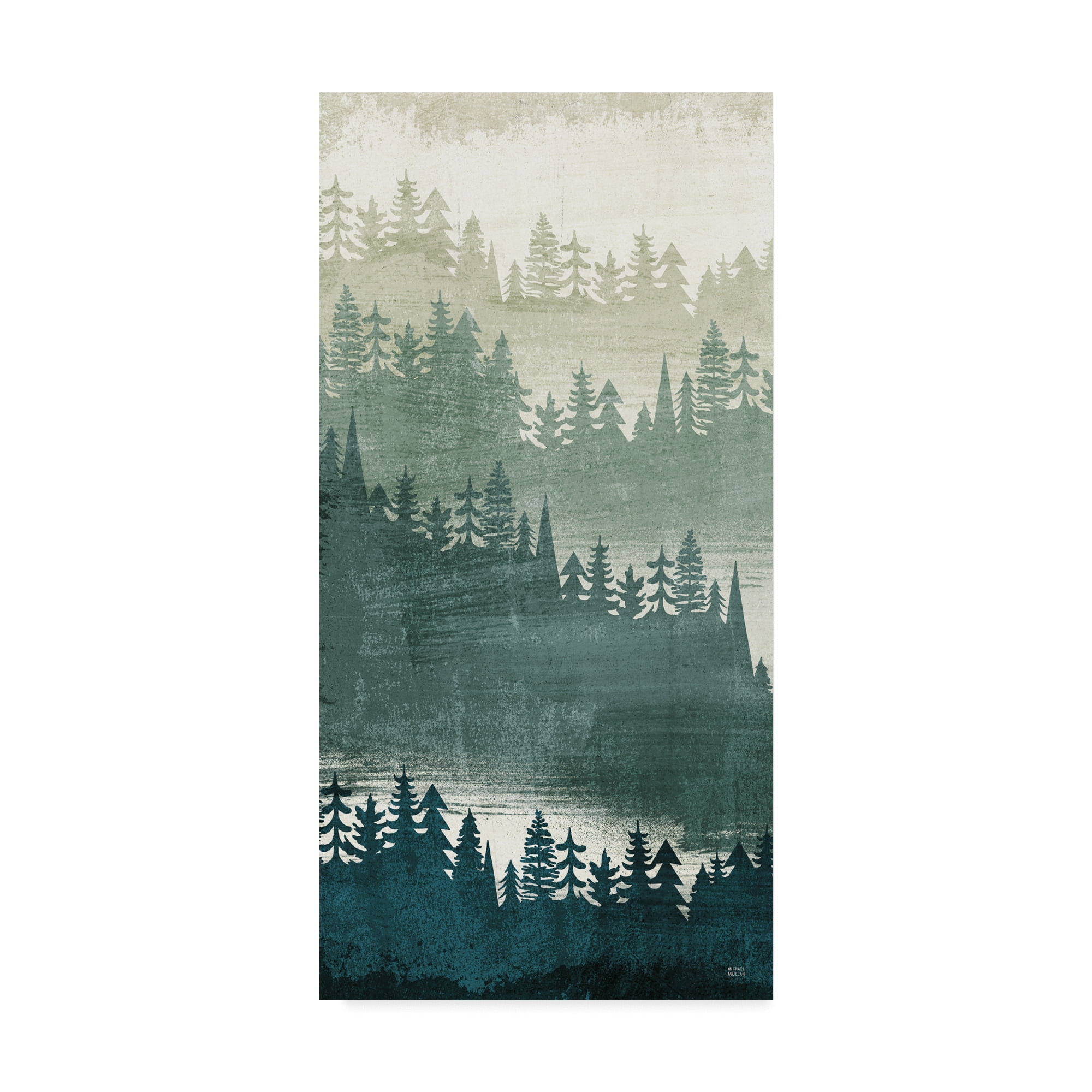 Trademark Fine Art 'Mountainscape Panel I' Canvas Art by Michael Mullan