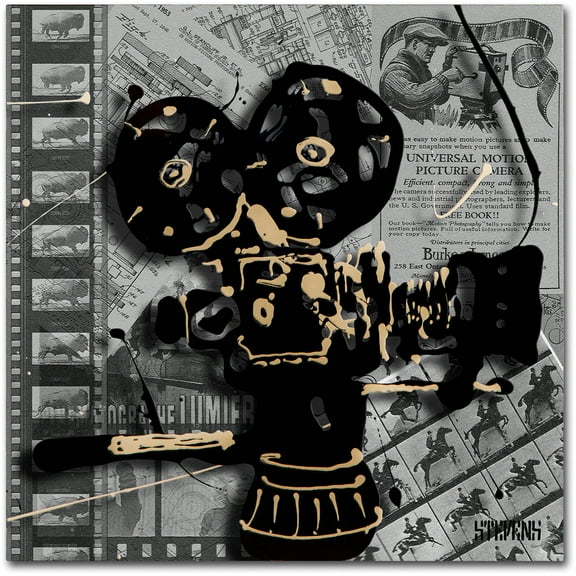 Trademark Fine Art "Movie Camera" Canvas Art by Roderick Stevens