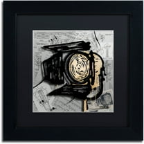 Trademark Fine Art "Movie Light" Canvas Art by Roderick Stevens, Black Matte, Black Frame