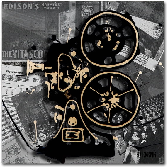 Trademark Fine Art "Movie Projector" Canvas Art by Roderick Stevens