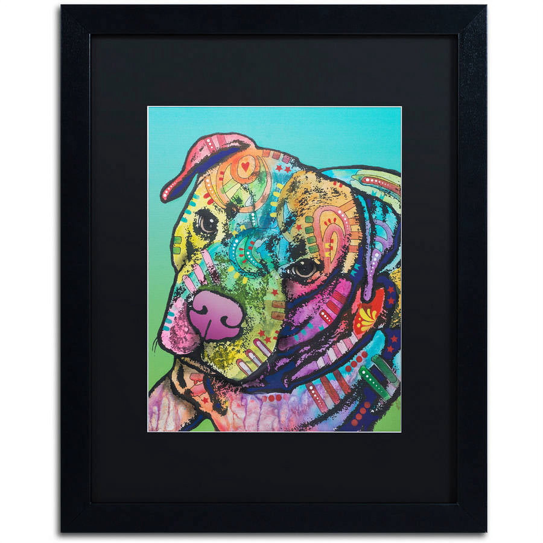 Trademark Fine Art "Mr. Brownie Custom-1" Canvas Art by Dean Russo, Black Matte, Black Frame