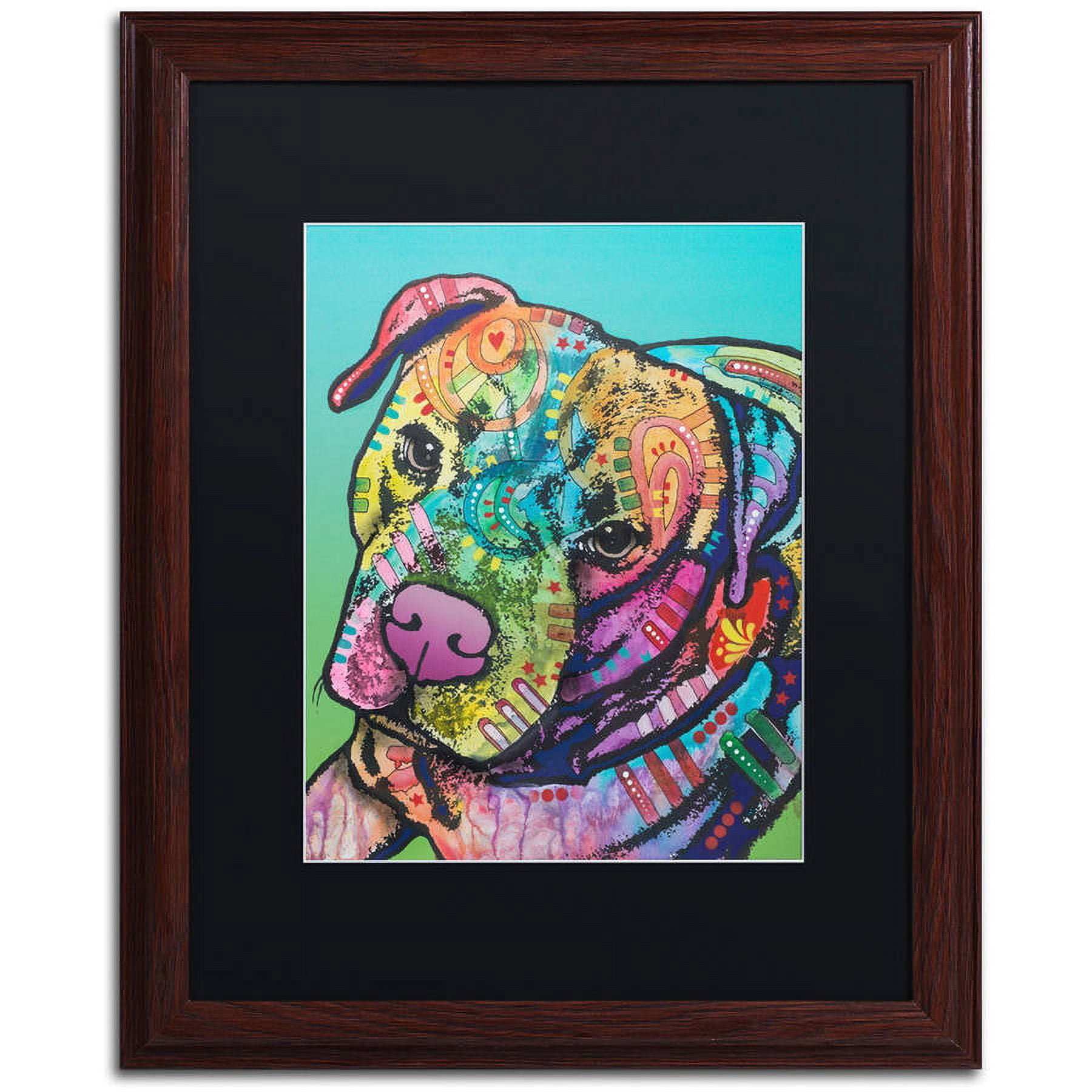 Trademark Fine Art "Mr. Brownie Custom-1" Canvas Art by Dean Russo, Black Matte, Wood Frame