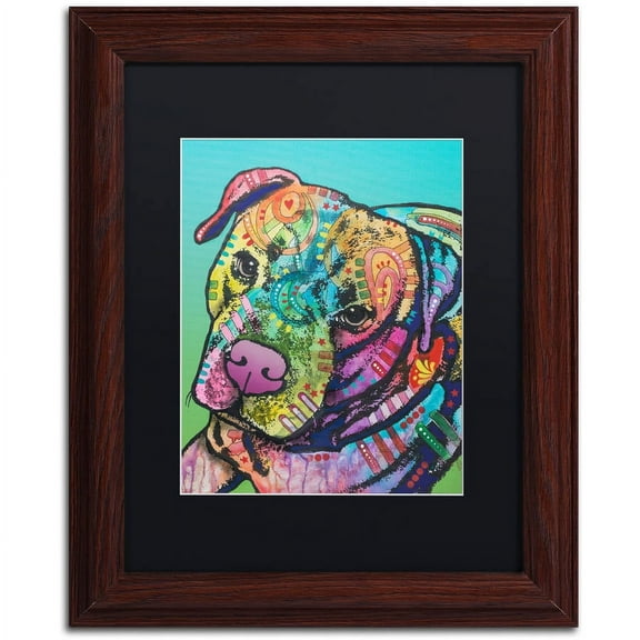 Trademark Fine Art "Mr. Brownie Custom-1" Canvas Art by Dean Russo, Black Matte, Wood Frame