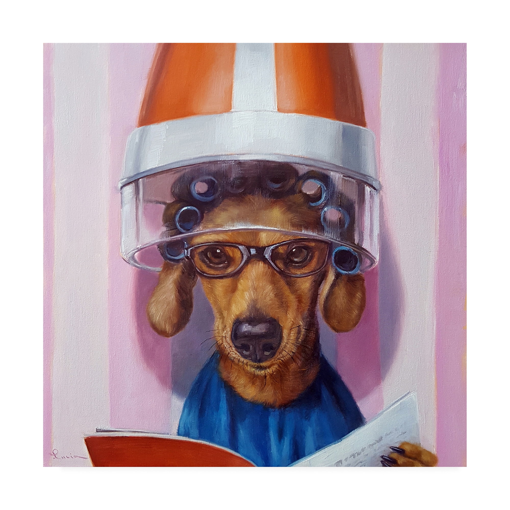 Trademark Fine Art 'Ms. Canela' Canvas Art by Lucia Hefferna