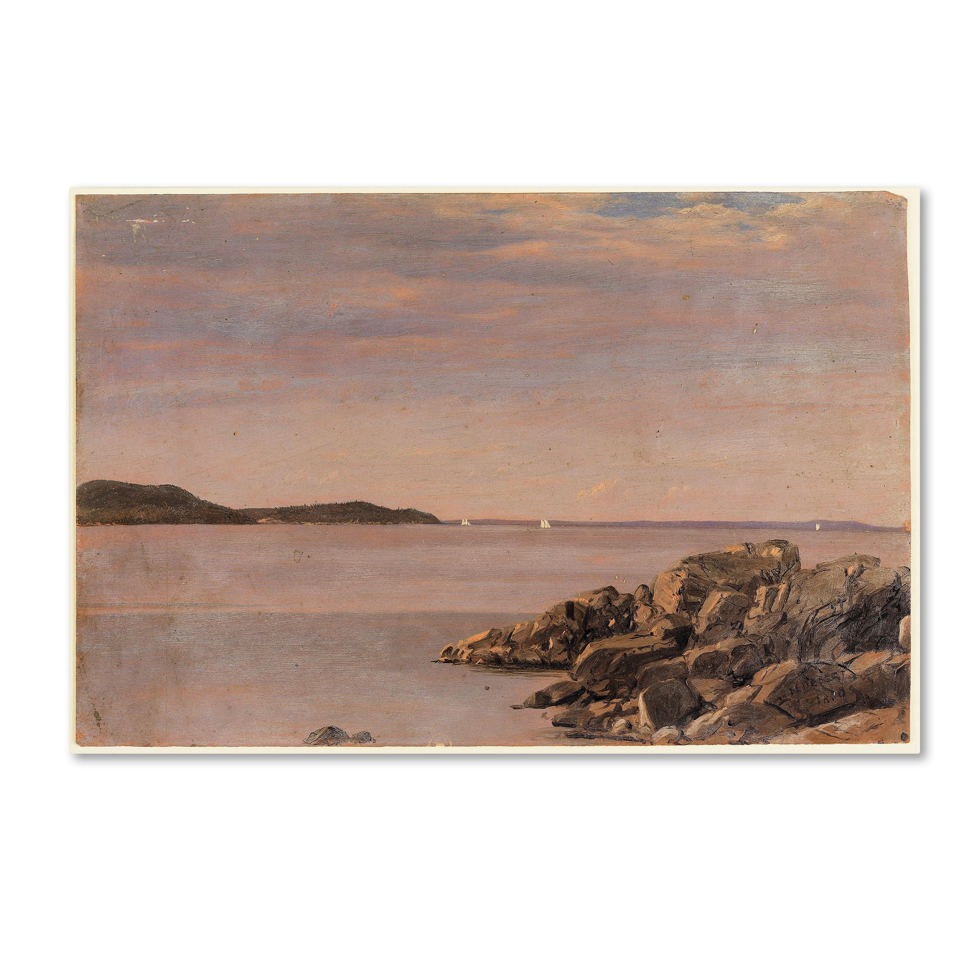 Trademark Fine Art 'Mt Desert Island Maine' Canvas Art by Church