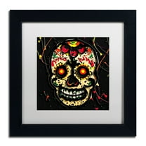 Trademark Fine Art "Muertos 2" Canvas Art by Roderick Stevens, White Matte, Black Frame