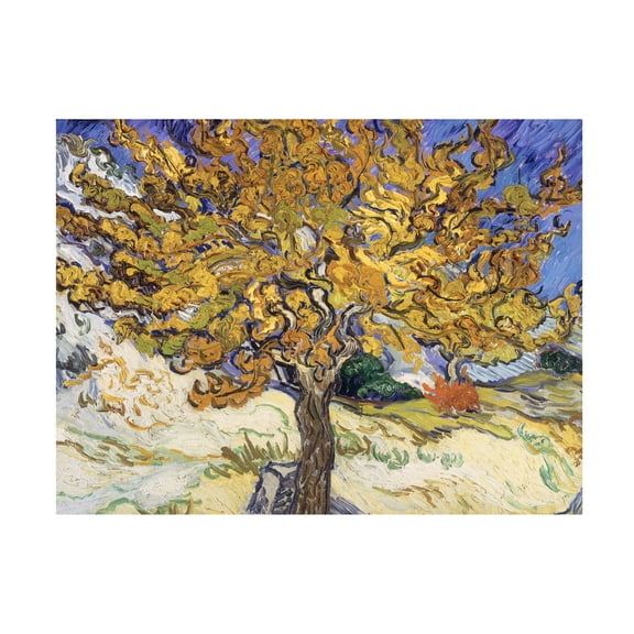 Trademark Fine Art Vincent Van Gogh Mulberry Tree, 1889 Canvas Wall Art - 18x24