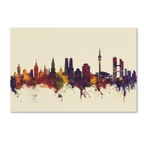 Trademark Fine Art 'Munich Germany Skyline IV' Canvas Art by Michael Tompsett