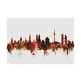 thumbnail image 1 of Trademark Fine Art 'Munich Germany Skyline Red' Canvas Art by Michael Tompsett, 1 of 4
