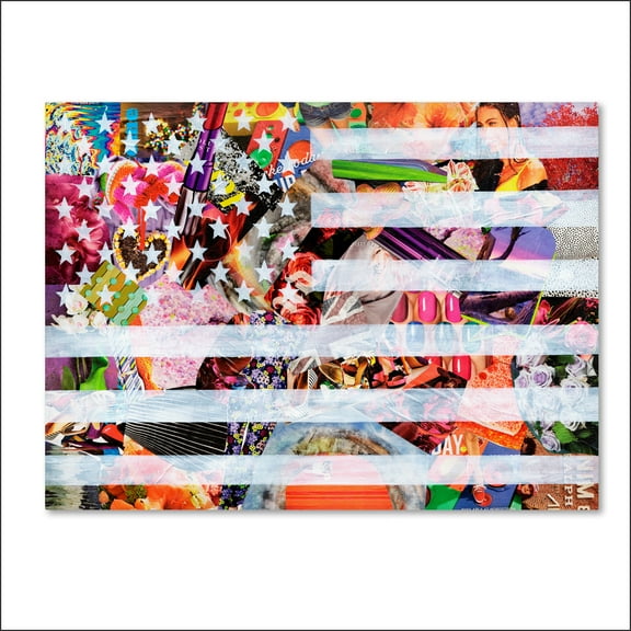 Trademark Fine Art 'Murican Flag' Canvas Art by Artpoptart