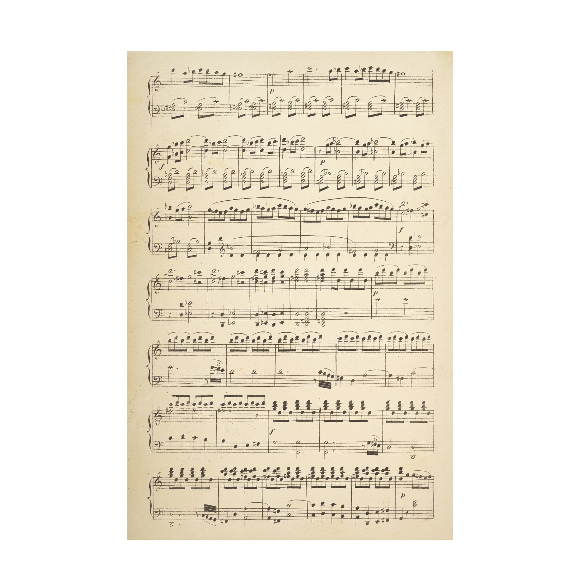 Trademark Fine Art 'Musical Notes I' Canvas Art by Wild Apple Portfolio