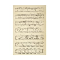 Trademark Fine Art 'Musical Notes II' Canvas Art by Wild Apple Portfolio