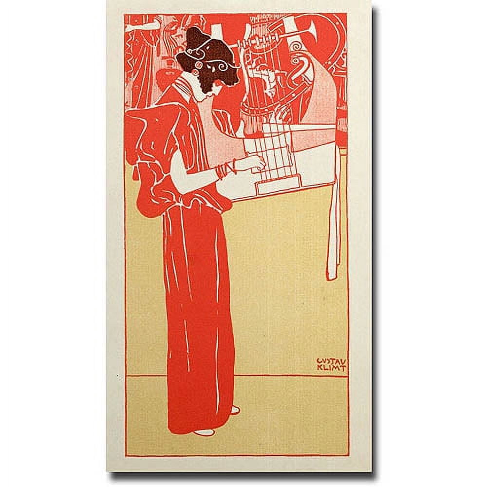 Trademark Fine Art "Musik 1901" Canvas Wall Art by Gustav Klimt