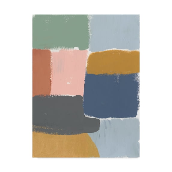 Trademark Fine Art 'Muted Color Block I' Canvas Art by Jennifer Goldberger