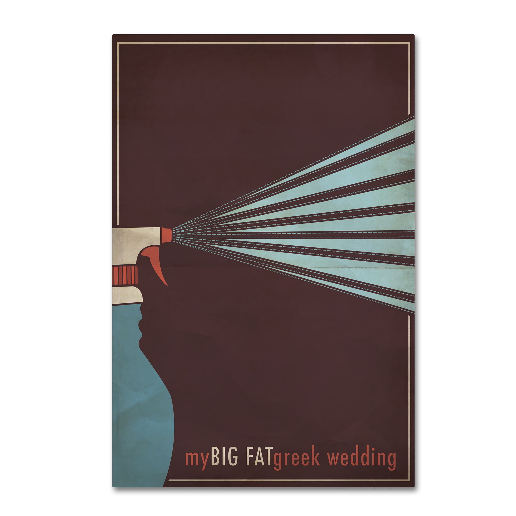 Trademark Fine Art "My Big Fat Green Wedding" Canvas Art by Megan Romo