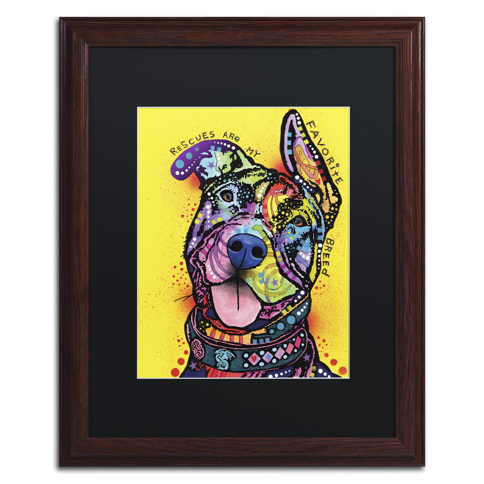 Trademark Fine Art 'My Favorite Breed' Matted Framed Art by Dean Russo