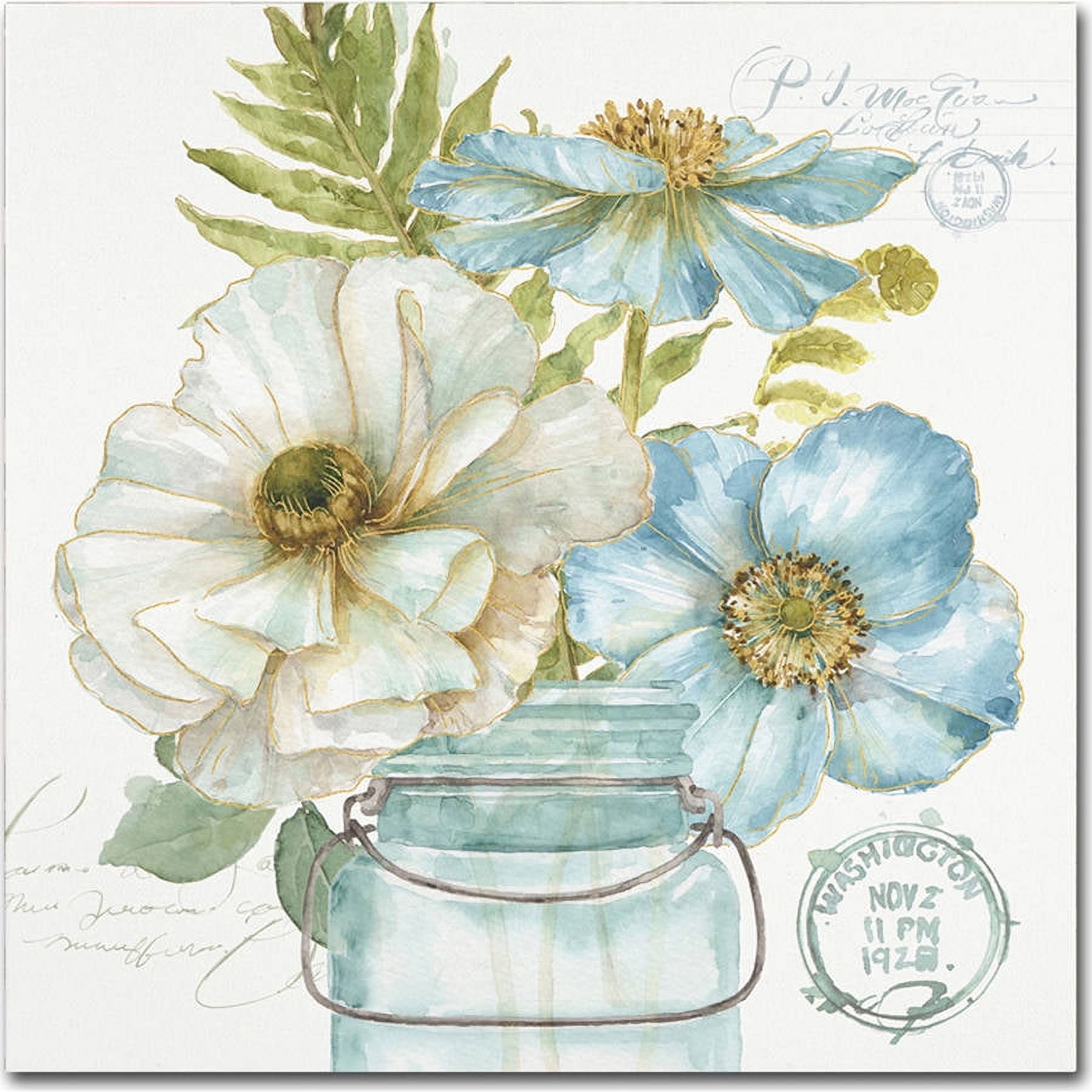 My Greenhouse Bouquet II Floral Canvas Wall Art