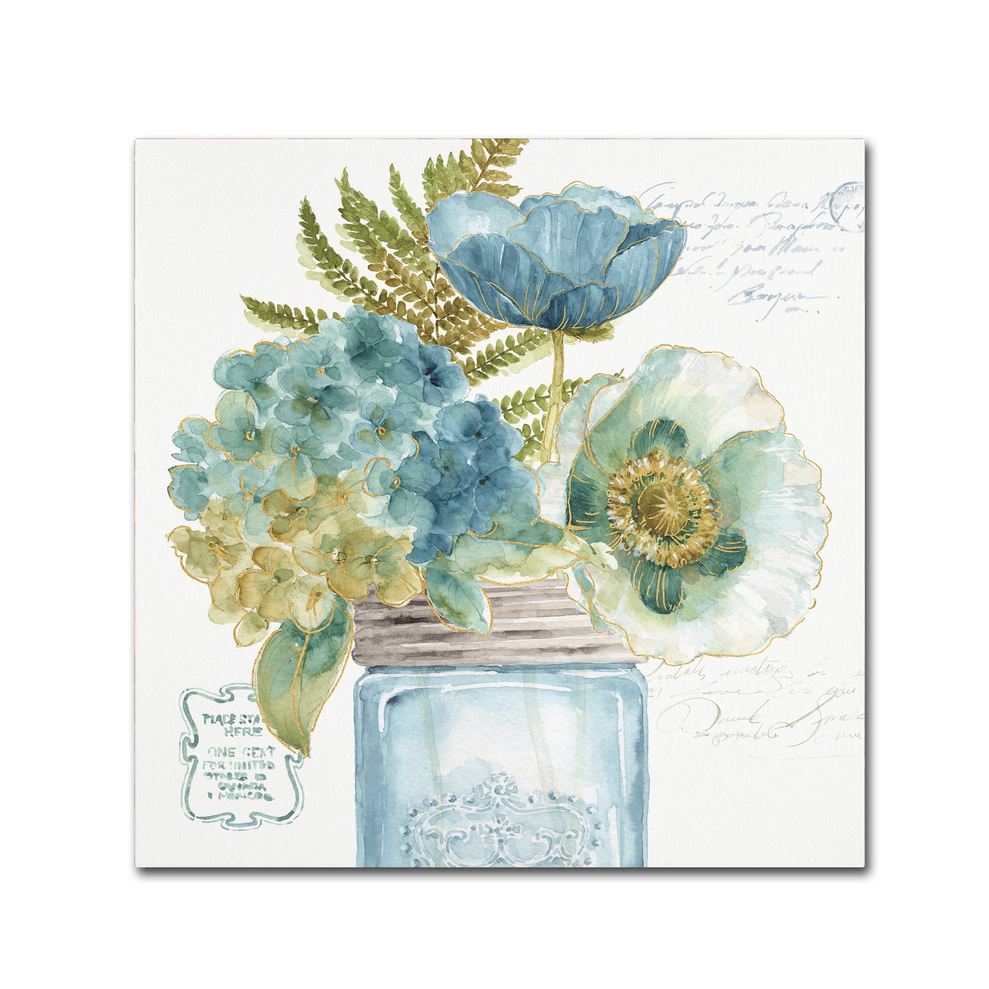 Trademark Fine Art "My Greenhouse Bouquet III" Canvas Art by Lisa Audit