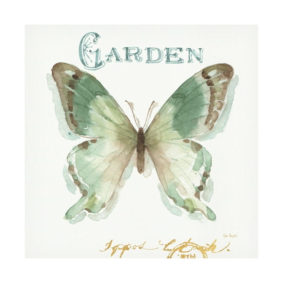 Trademark Fine Art "My Greenhouse Butterflies III" Canvas Art by Lisa Audit