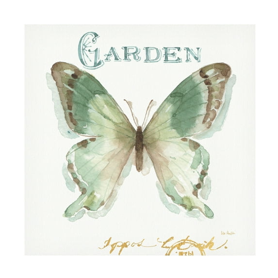 Trademark Fine Art "My Greenhouse Butterflies III" Canvas Art by Lisa Audit