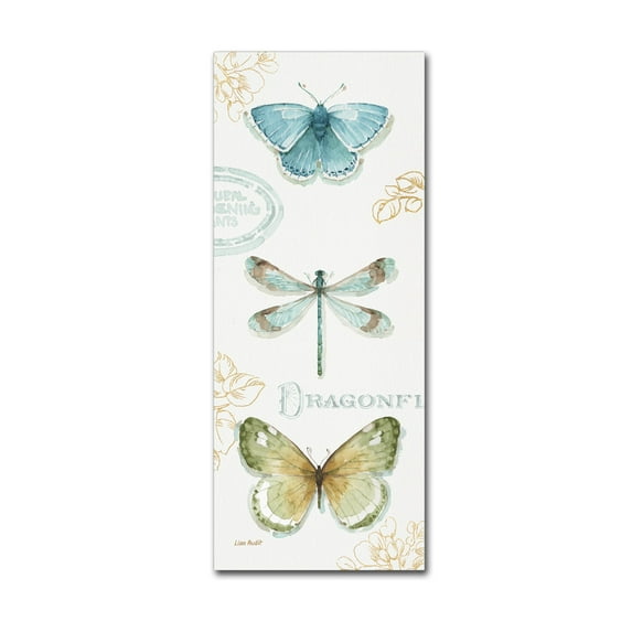 Trademark Fine Art "My Greenhouse Butterflies V" Canvas Art by Lisa Audit