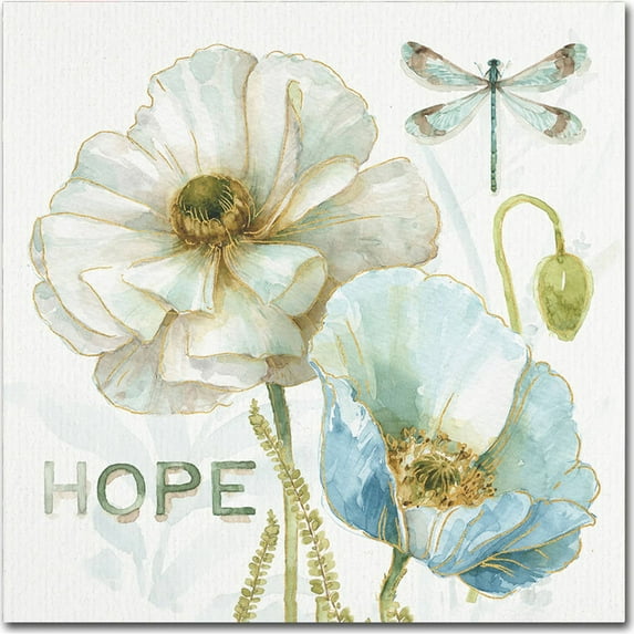 Trademark Fine Art "My Greenhouse Flowers Hope" Canvas Art by Lisa Audit