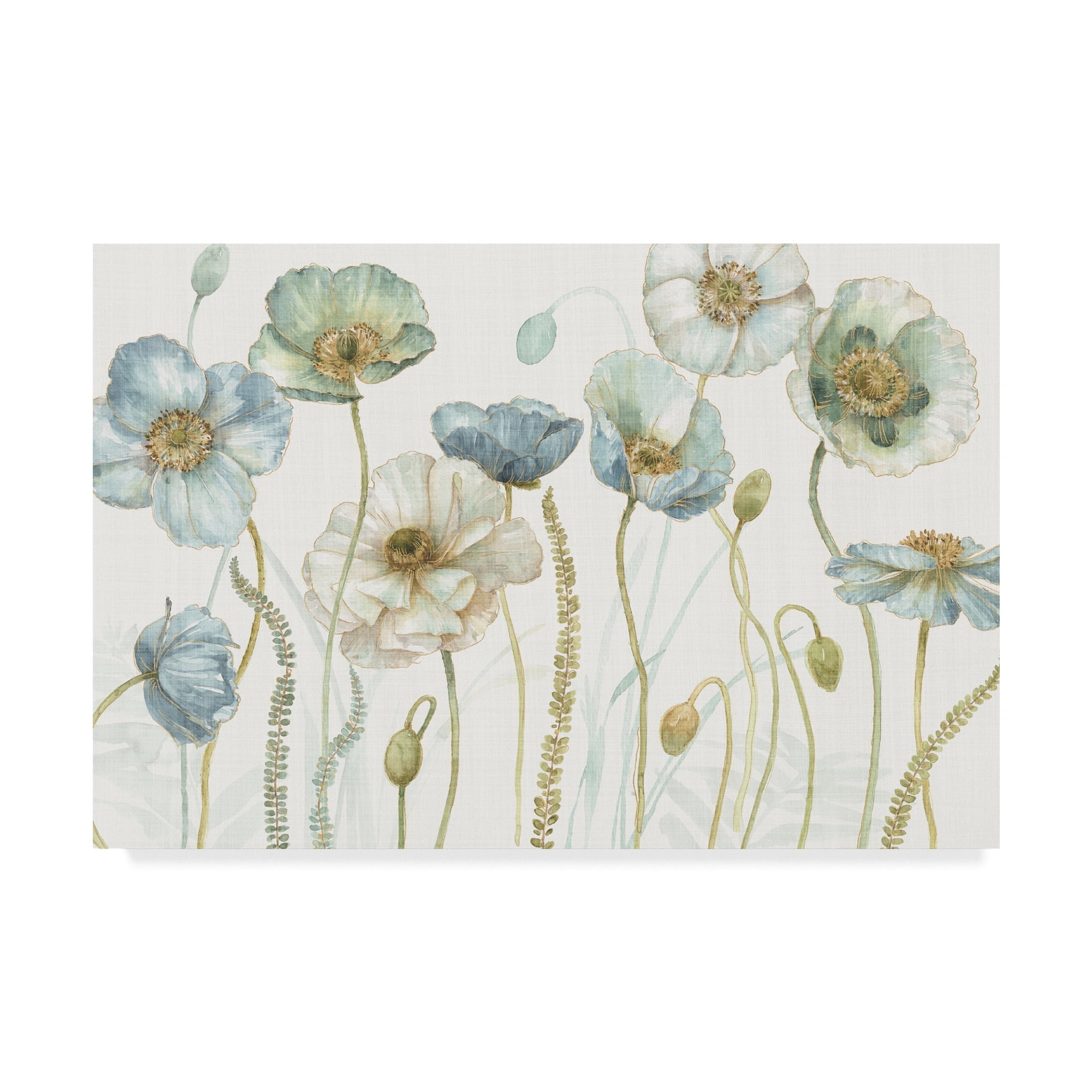 Trademark Fine Art 'My Greenhouse Flowers I Linen' Canvas Art by Lisa Audit
