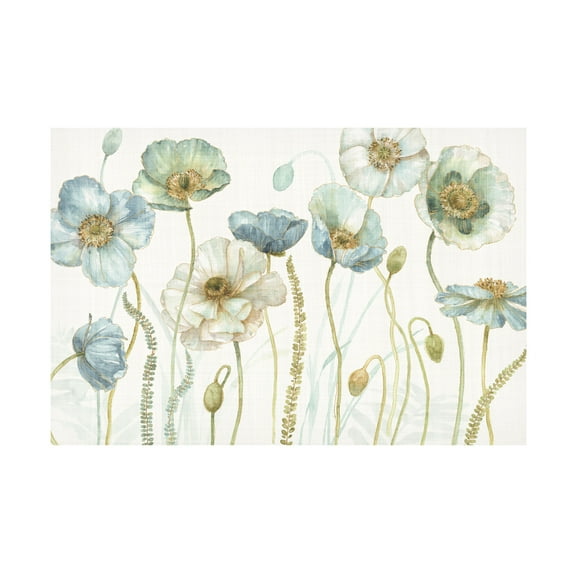 Trademark Fine Art 'My Greenhouse Flowers I Linen' Canvas Art by Lisa Audit