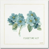 Trademark Fine Art Lisa Audit My Greenhouse Forget Me Not Canvas Wall Art - 14x14