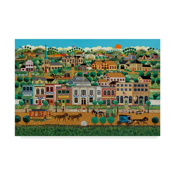 Trademark Fine Art 'My Home Town' Canvas Art by Anthony Kleem