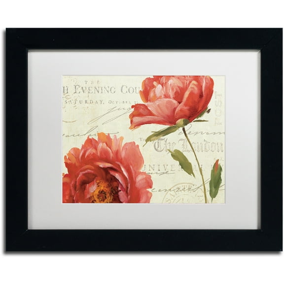 Trademark Fine Art "My Own Words VII" Canvas Art by Lisa Audit, White Matte, Black Frame