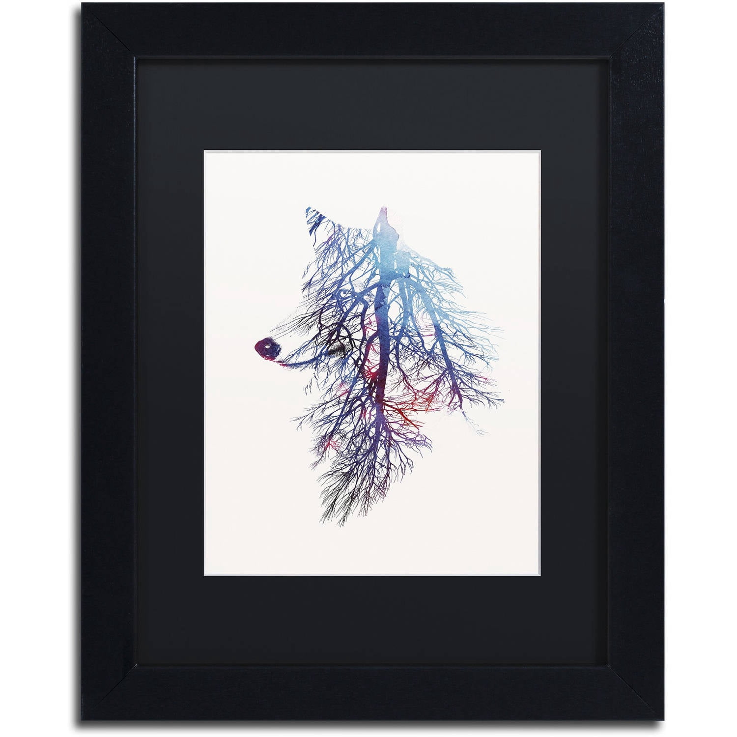 Trademark Fine Art 'My Roots' Canvas Art by Robert Farkas, Black Matte, Black Frame