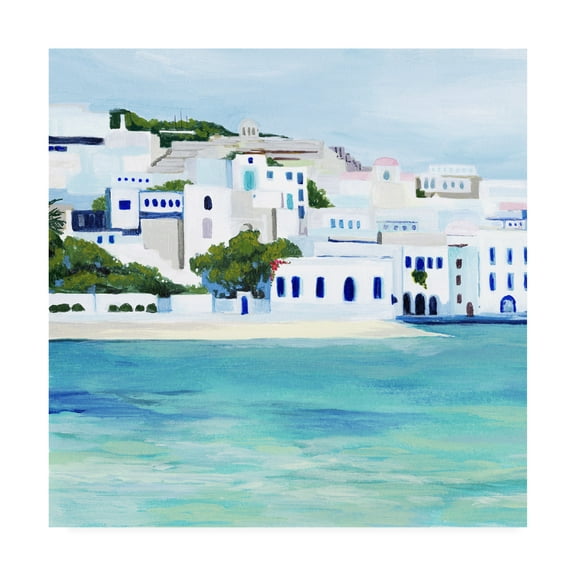 Trademark Fine Art 'Mykonos Coast I' Canvas Art by Grace Popp