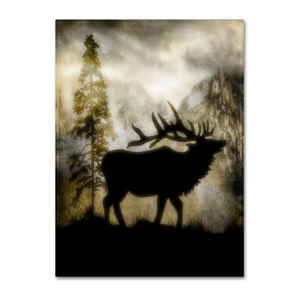 Trademark Fine Art 'Mystic Elk' Canvas Art by LightBoxJournal
