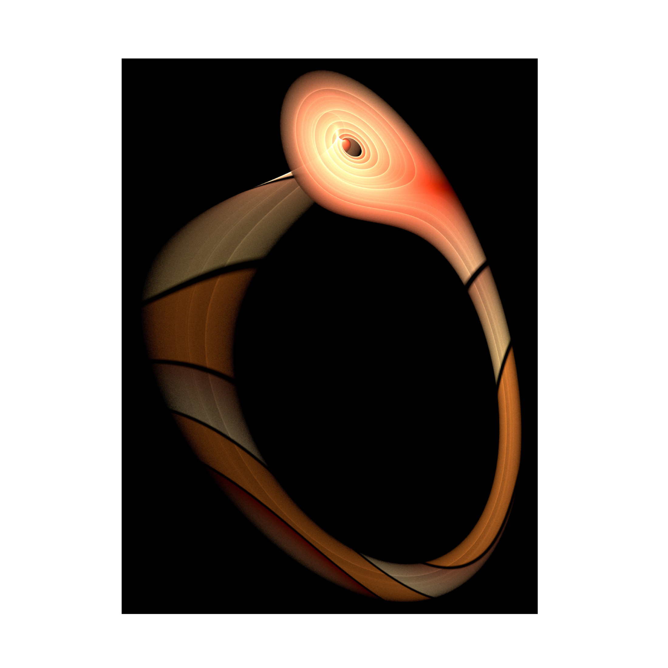 Trademark Fine Art Mystic Number  The Snake: Biting its Tail Canvas Wall Art