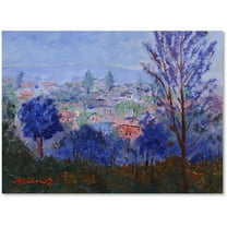 Trademark Fine Art "Mystic Town" Canvas Art by Manor Shadian