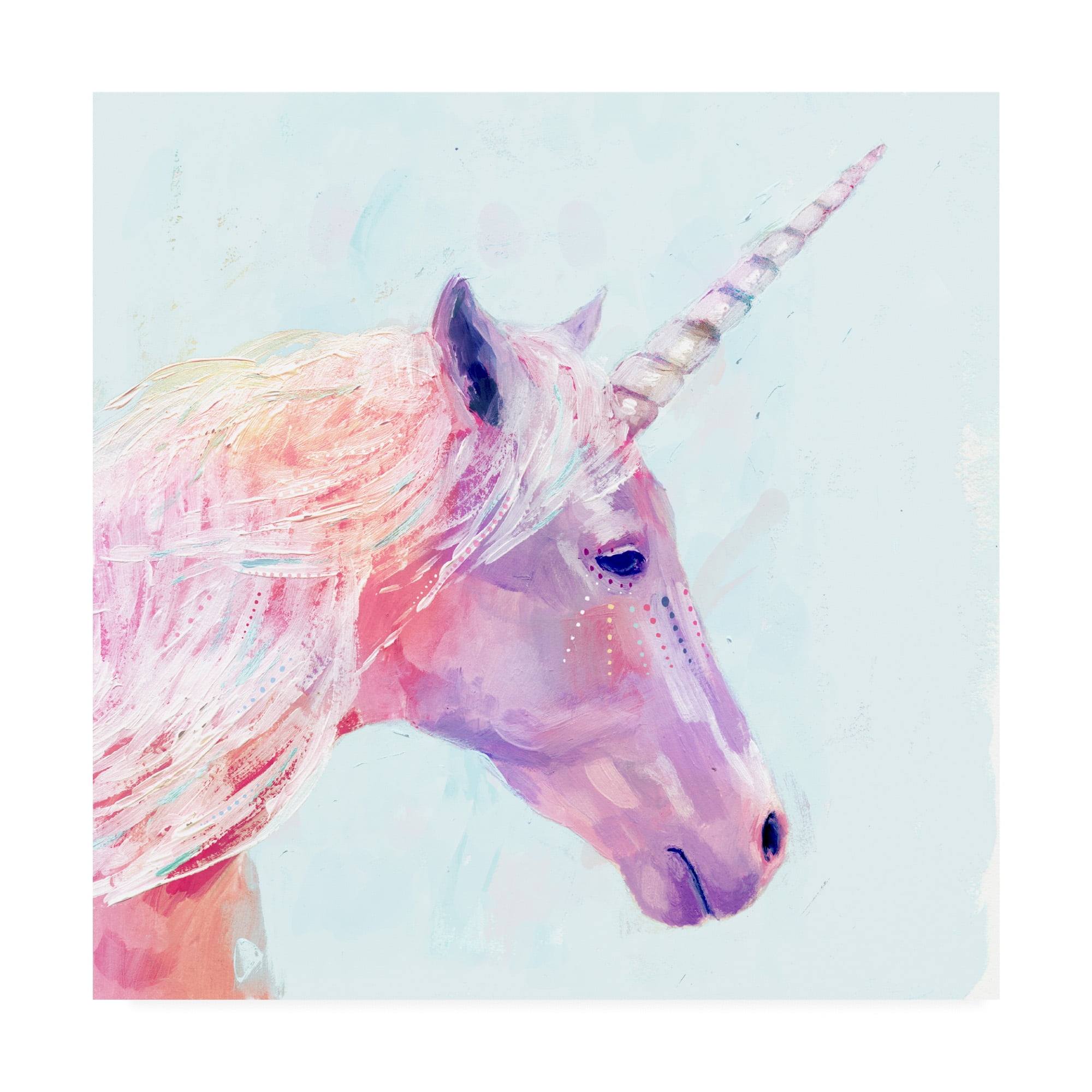 Trademark Fine Art 'Mystic Unicorn I' Canvas Art by Victoria Borges