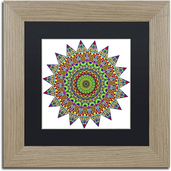 Trademark Fine Art "NFL Time Colored" Canvas Art by Kathy G. Ahrens, Black Matte, Birch Frame