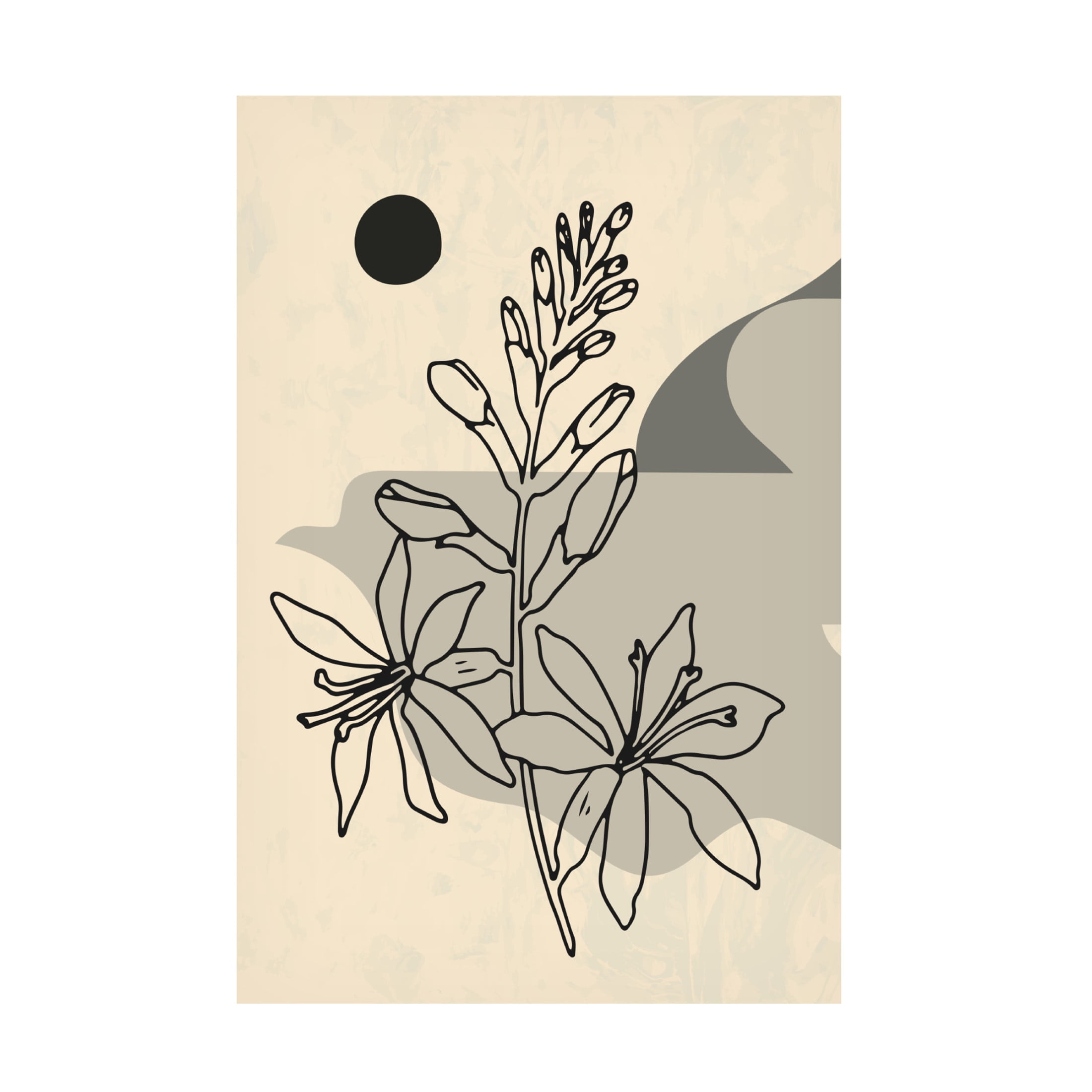 Trademark Fine Art NKTN Abstract Flower 1 Canvas Wall Art