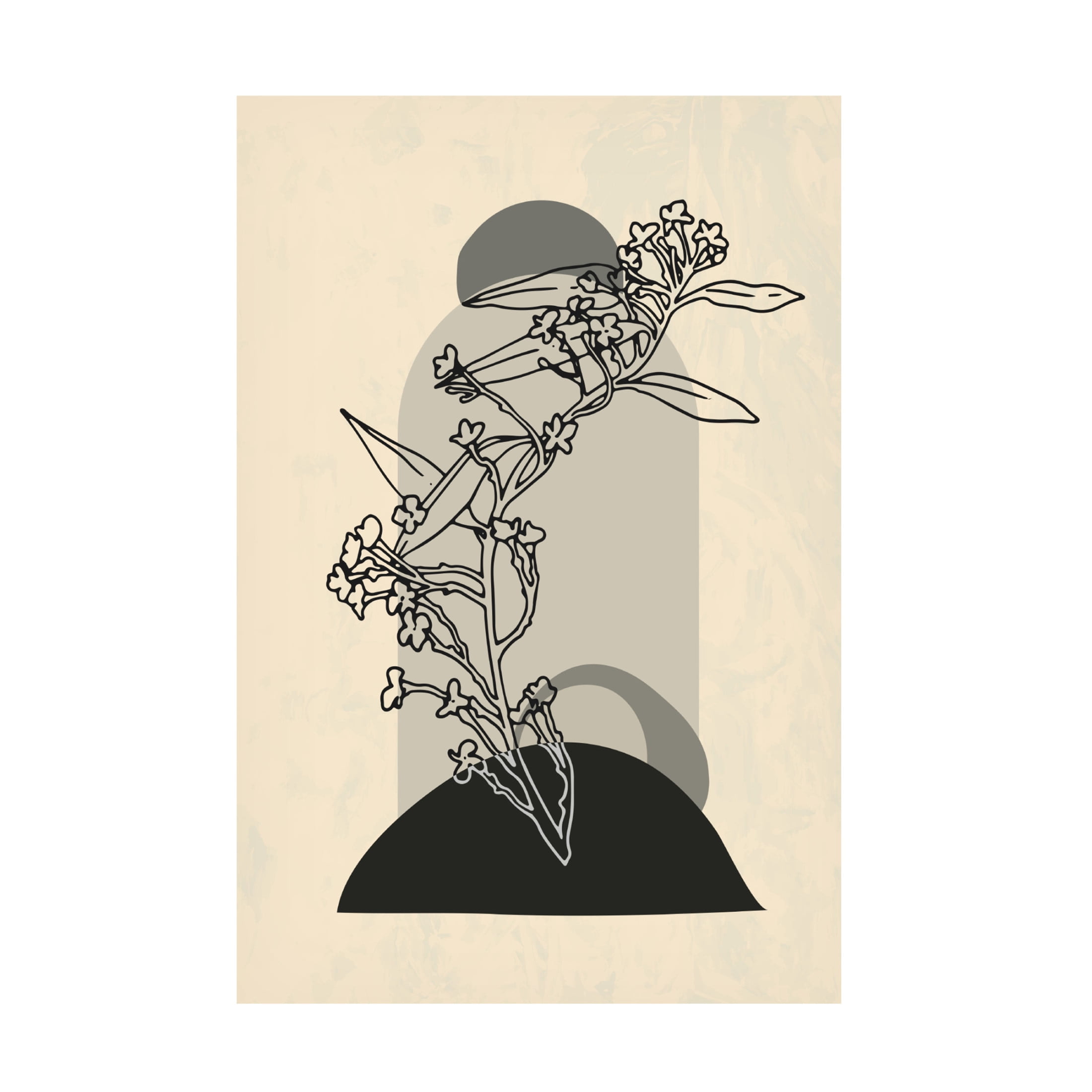 Trademark Fine Art NKTN   Abstract Flower 5 Canvas Wall Art
