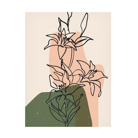 Trademark Fine Art NKTN   Abstract composition 17 Canvas Wall Art