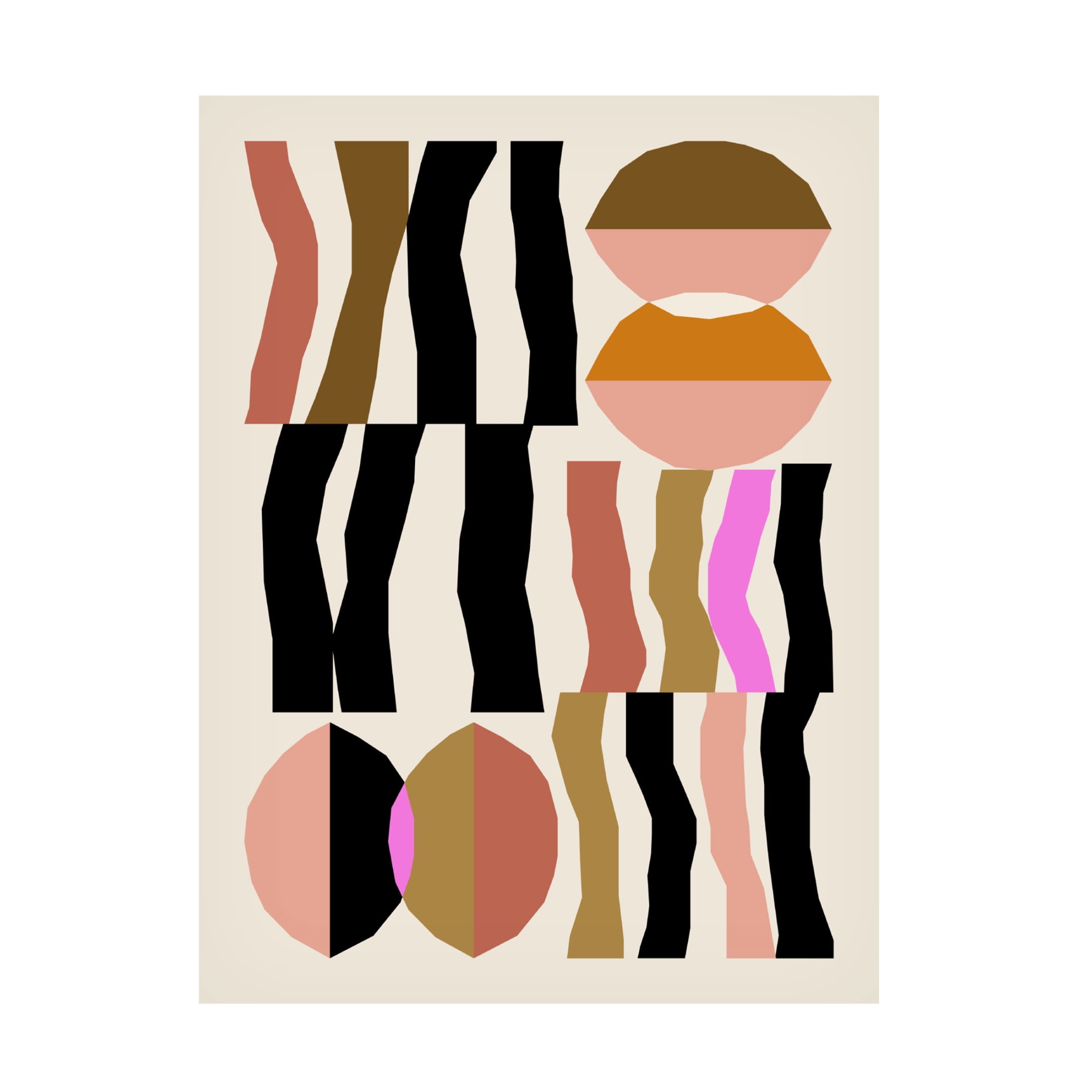 Trademark Fine Art NKTN Abstract composition 26 Canvas Wall Art