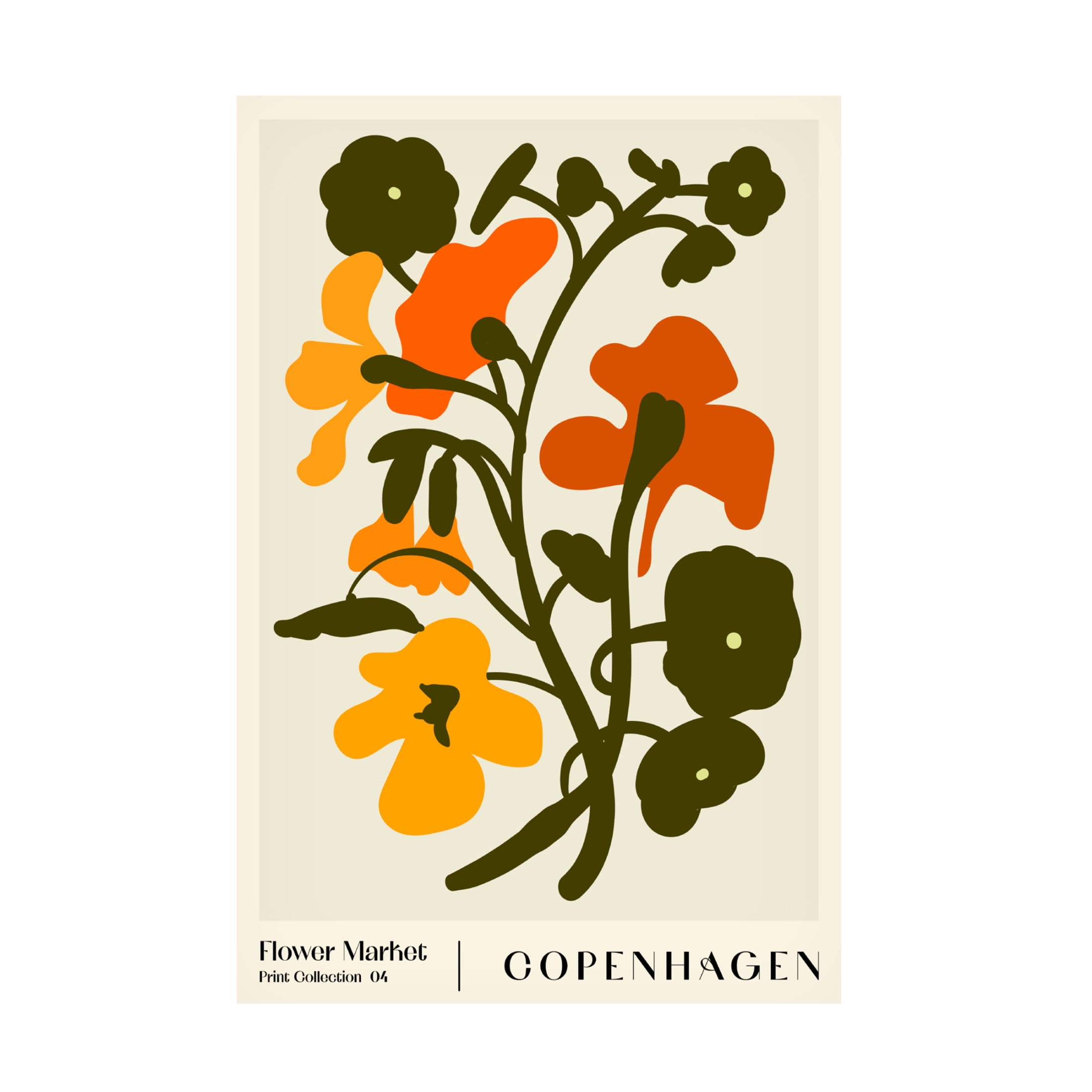 Trademark Fine Art NKTN Flower Market Copenhagen Canvas Wall Art