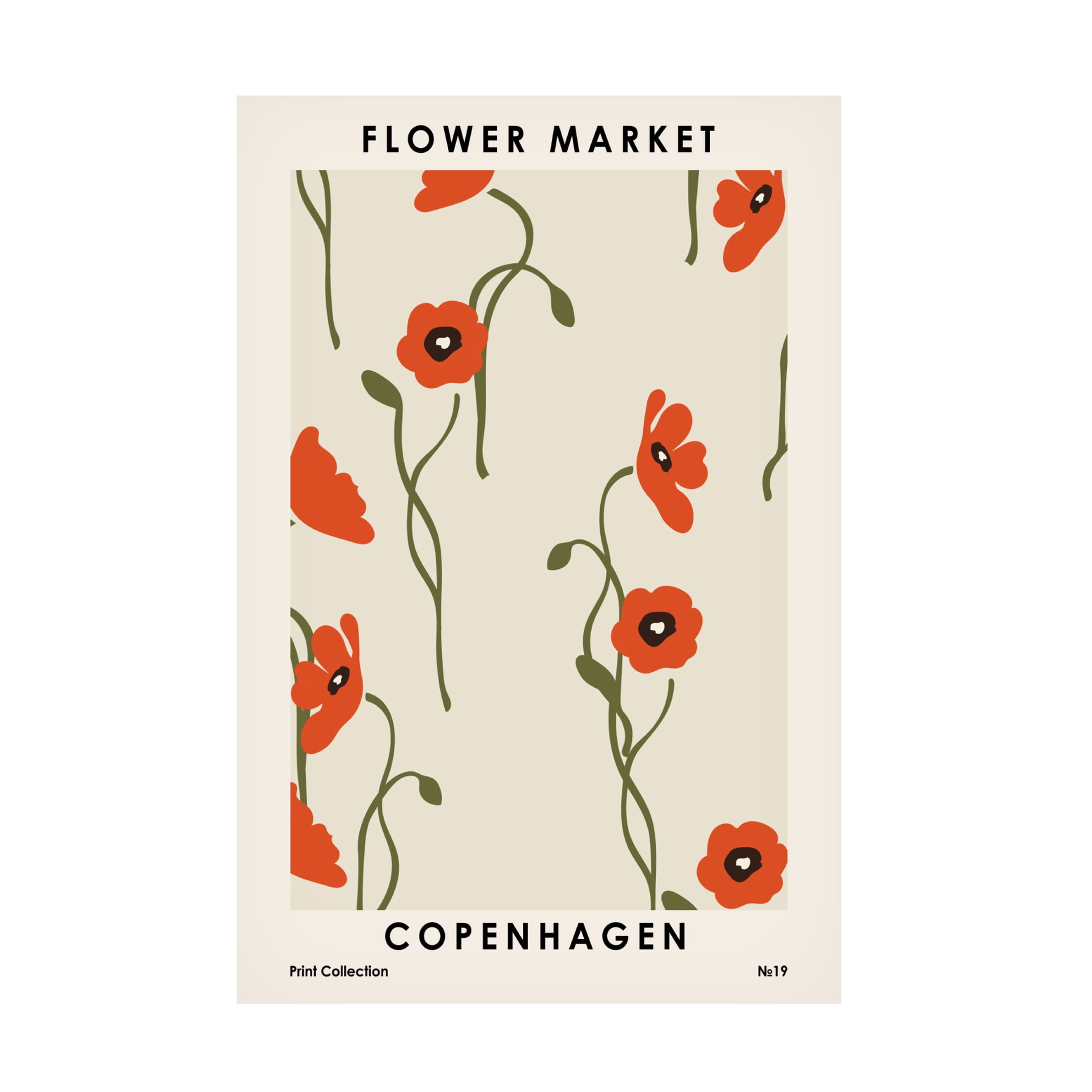 Trademark Fine Art NKTN Flower Market Copenhagen Canvas Wall Art